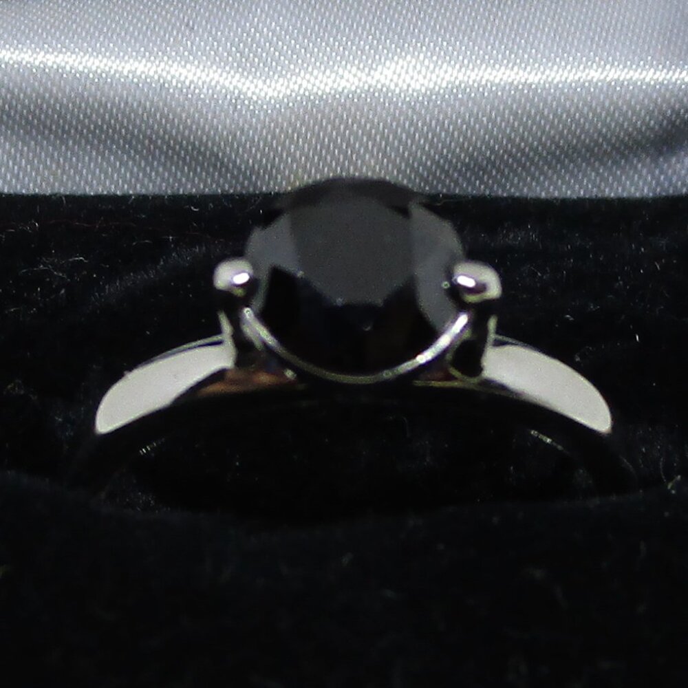 Small Solitaire Stone Set Ring - image 4